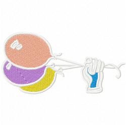 Kids And Toys Embroidery Design 10
